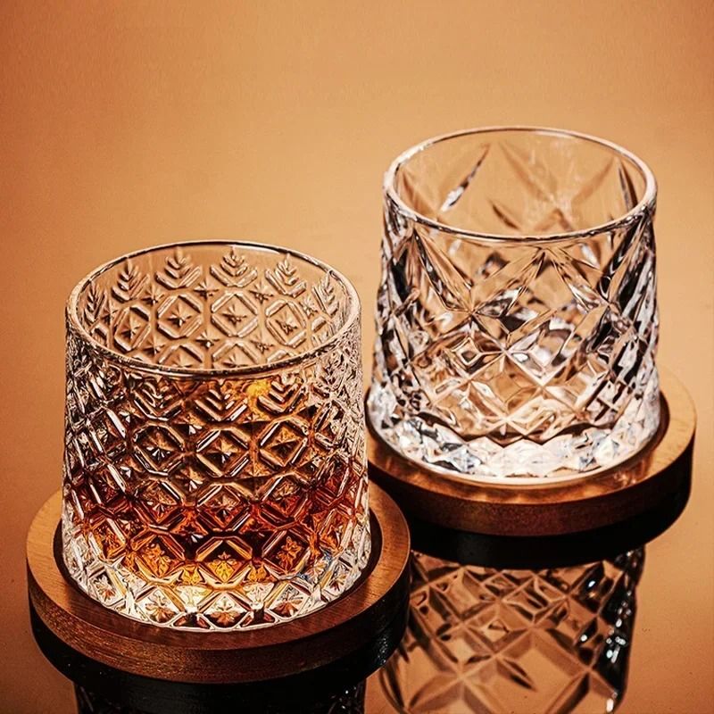 Rotating Crystal Whiskey Tumbler HighPerformance Spinning Spirits Glass With Centrifugal Aeration 2