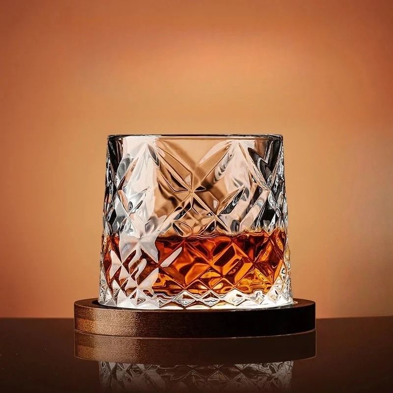 Rotating Crystal Whiskey Tumbler HighPerformance Spinning Spirits Glass With Centrifugal Aeration 6