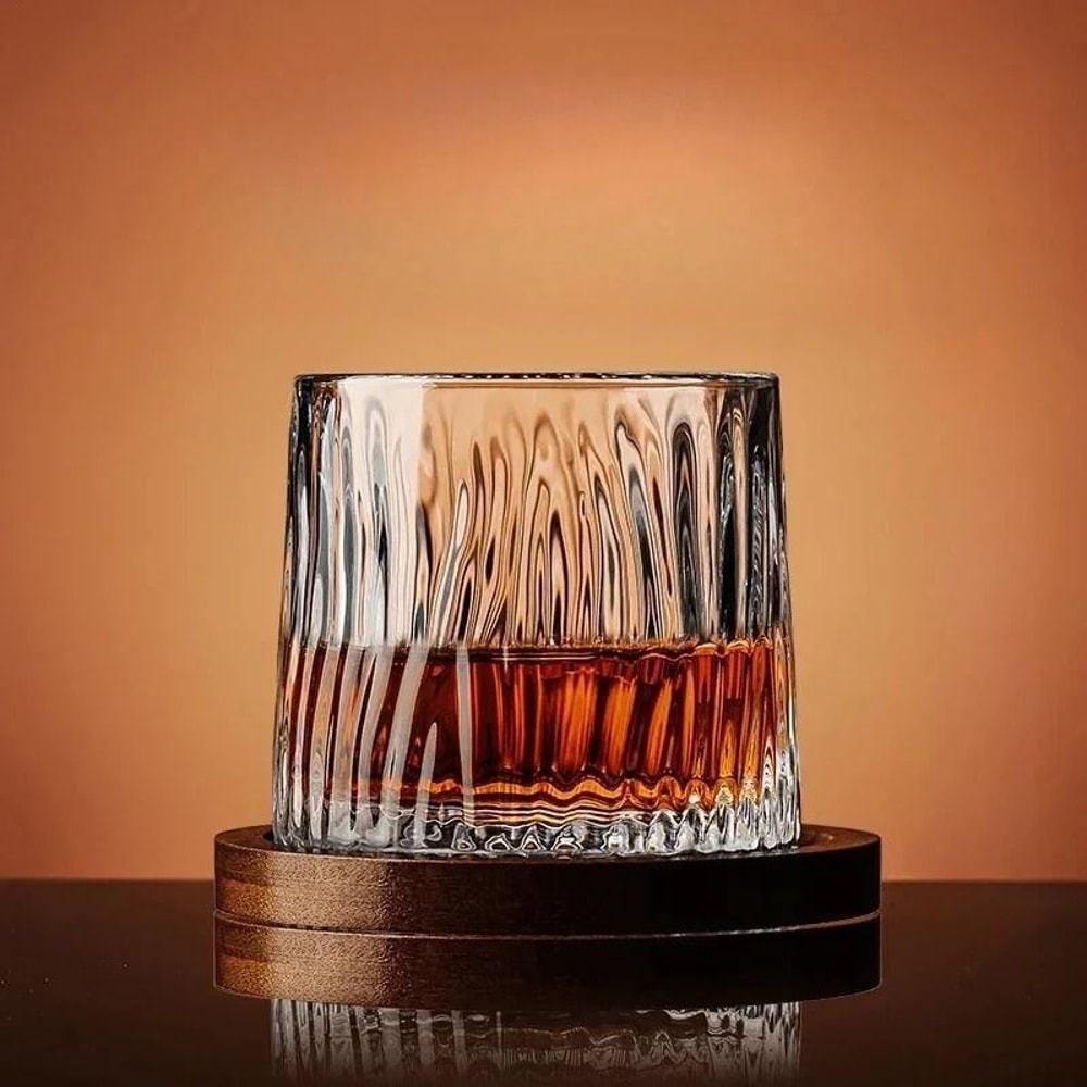Rotating Crystal Whiskey Tumbler HighPerformance Spinning Spirits Glass With Centrifugal Aeration 7