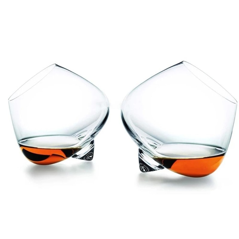 Rotating High Belly Whiskey Glass HighPerformance 250ml Rotating Cigar Cocktail Tumbler 2
