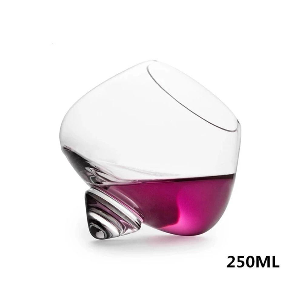 Rotating High Belly Whiskey Glass HighPerformance 250ml Rotating Cigar Cocktail Tumbler 3