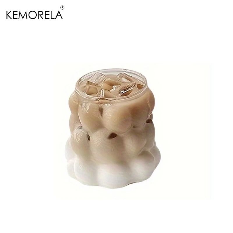 KEMORELA Cloud Glass Tumbler HighPerformance 350ML HeatResistant Bubble Mug For Coffee Cocktails 6
