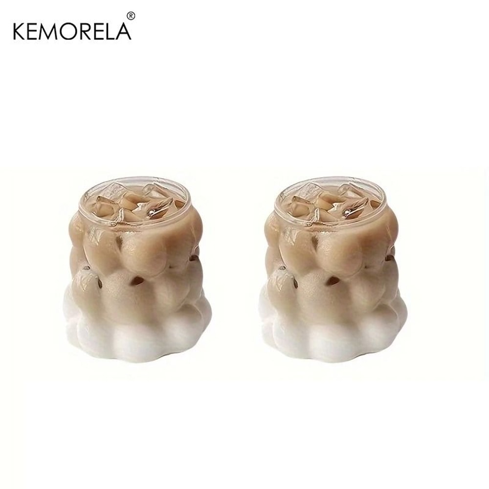 KEMORELA Cloud Glass Tumbler HighPerformance 350ML HeatResistant Bubble Mug For Coffee Cocktails 7
