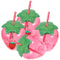 Hawaii Strawberry Glassware Set HighPerformance 4Piece Drinking Tumbler For Juice Cold Beverages 6