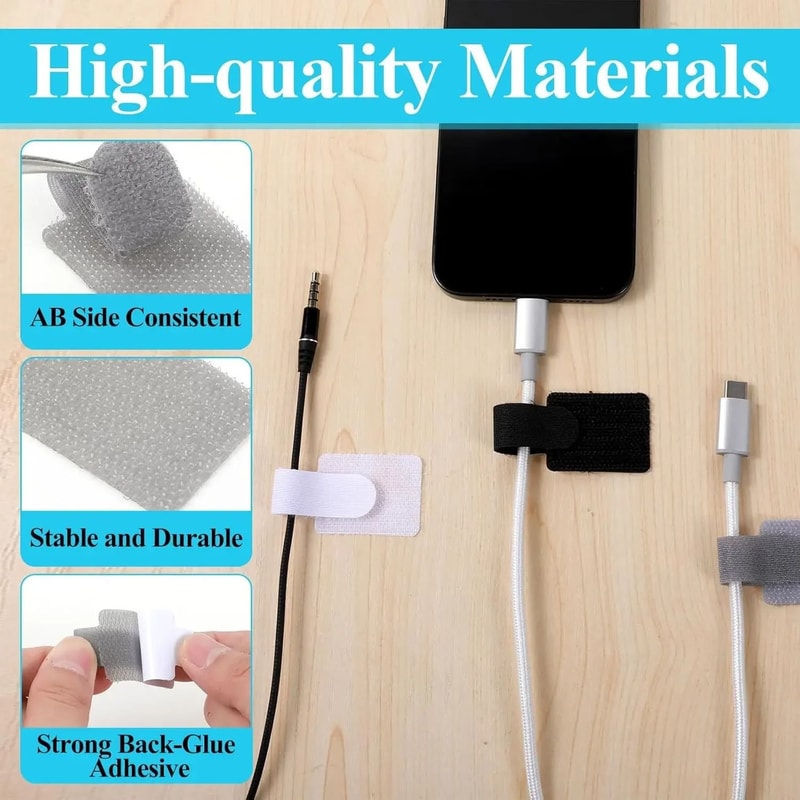 ProSeries Reusable Nylon Cable Ties HighPerformance Releasable Wire Management Modular Loop Hoop 4