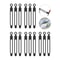 Silicone Travel Cable Ties HighPerformance Elastic Cord Organizer Reusable Wire Straps 14