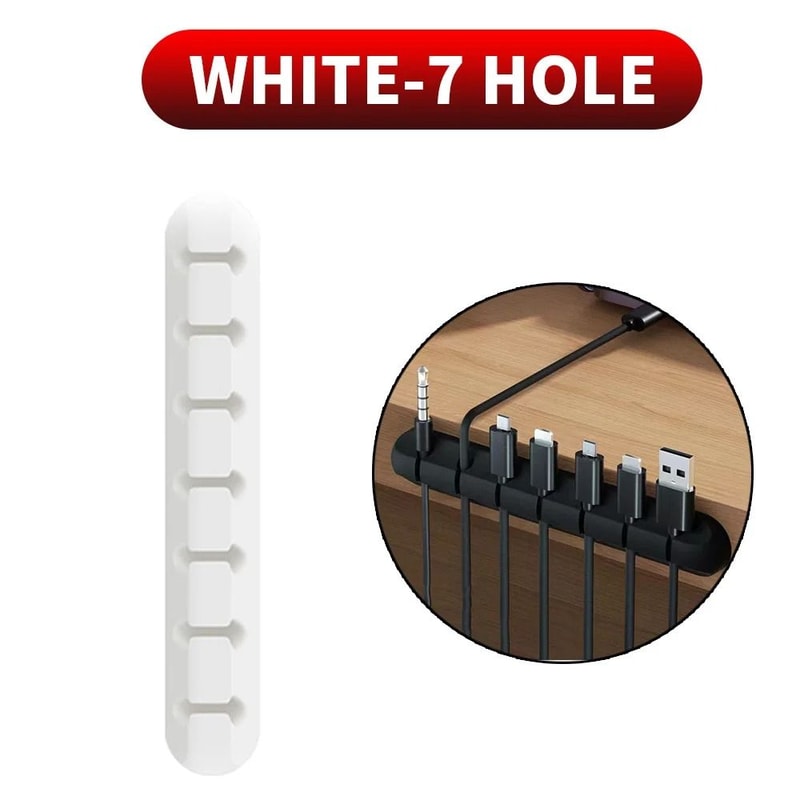 ProSeries Silicone Cable Organizer HighPerformance SelfAdhesive USB Wire Management Clips 6