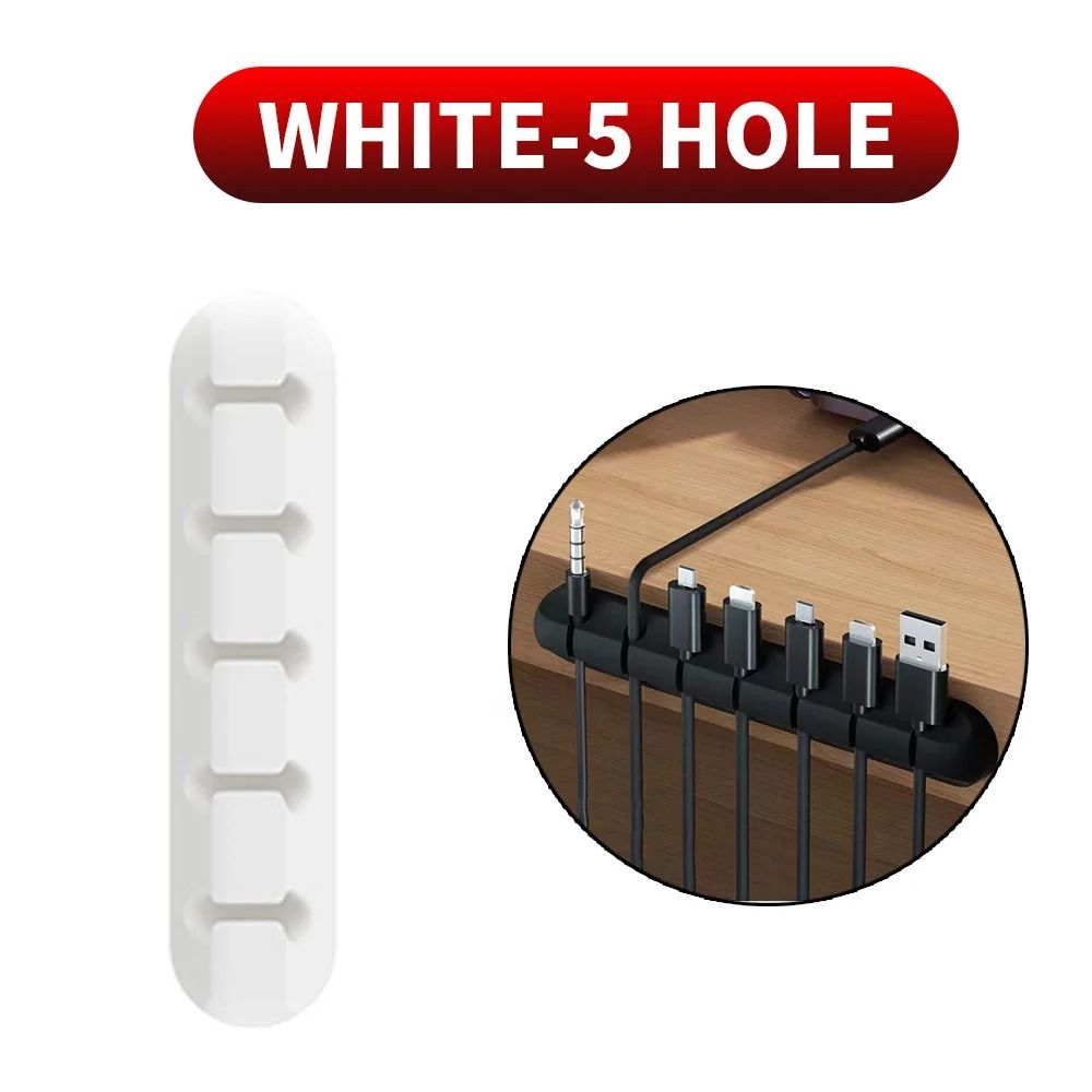 ProSeries Silicone Cable Organizer HighPerformance SelfAdhesive USB Wire Management Clips 7