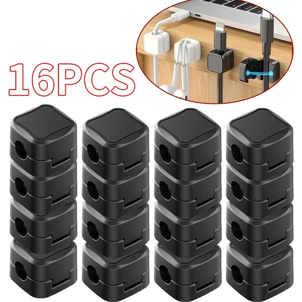 Magnetic Cable Clips HighPerformance Adjustable Cord Holder UnderDesk Wire Keeper 13