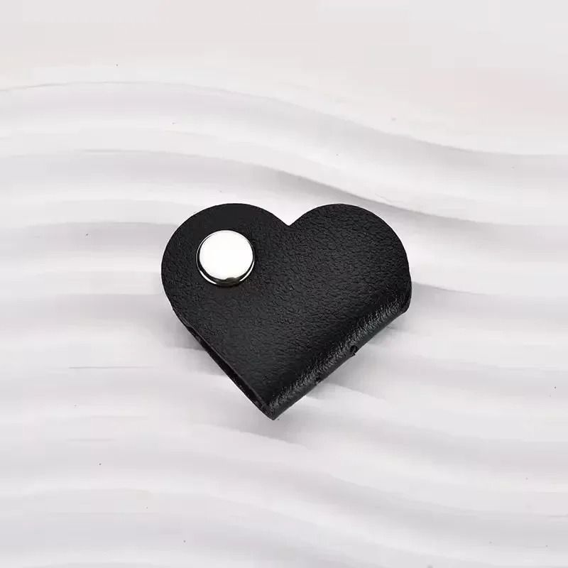 HeartShaped PU Leather Cable Organizer HighPerformance Multifunctional Data Storage Headphone Win 10