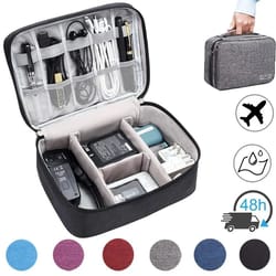 waterproof electronic organizer – high-performance travel case for usb chargers, data lines, and tech gear