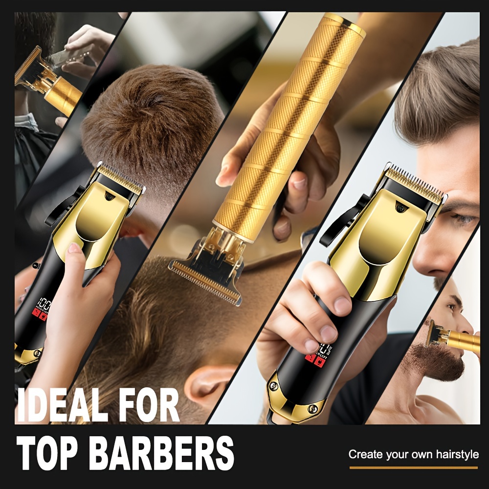 Professional Hair Clippers Set For Men Home Haircuts Fades Beard TouchUps 4