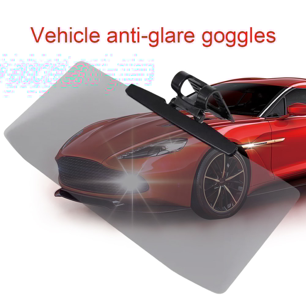 Car AntiGlare Visor Mirror For Clearer Vision Less Eye Strain Safer Driving 11