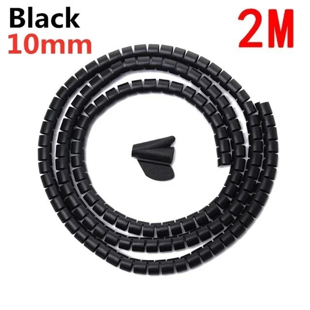 Flexible Cable Tube Sleeve HighPerformance Cord Bundler Desk Wire Management System 13