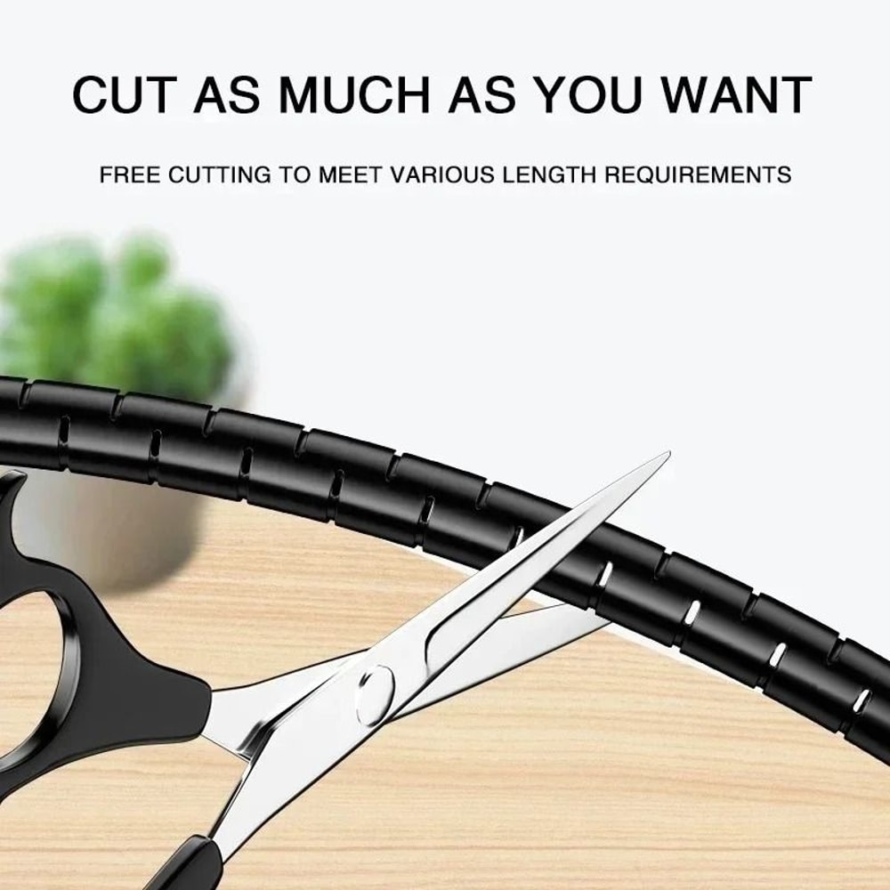 Flexible Cable Tube Sleeve HighPerformance Cord Bundler Desk Wire Management System 4