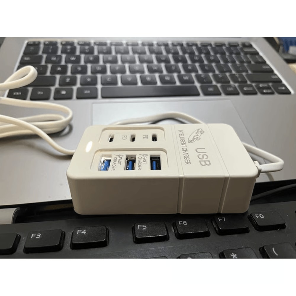 MultiPort USB Wall Charger Fast Charging For IPhone Samsung And More 5