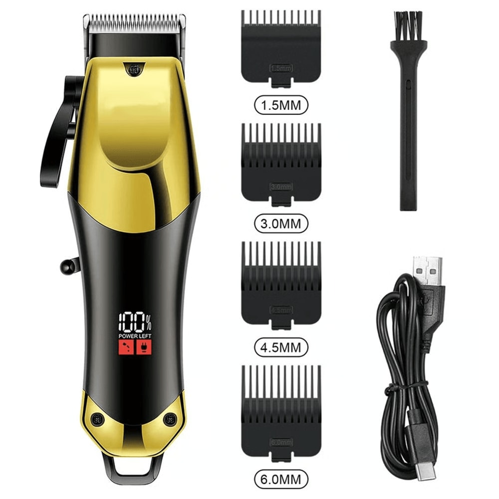 Professional Hair Clippers Set For Men Home Haircuts Fades Beard TouchUps 0