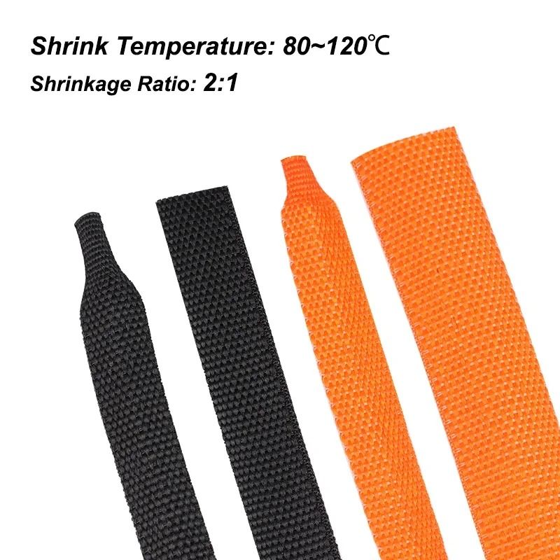 Heat Shrink Braided Cable Sleeve HighDensity Insulation PET Wire Protection Auto Line Organizer 1