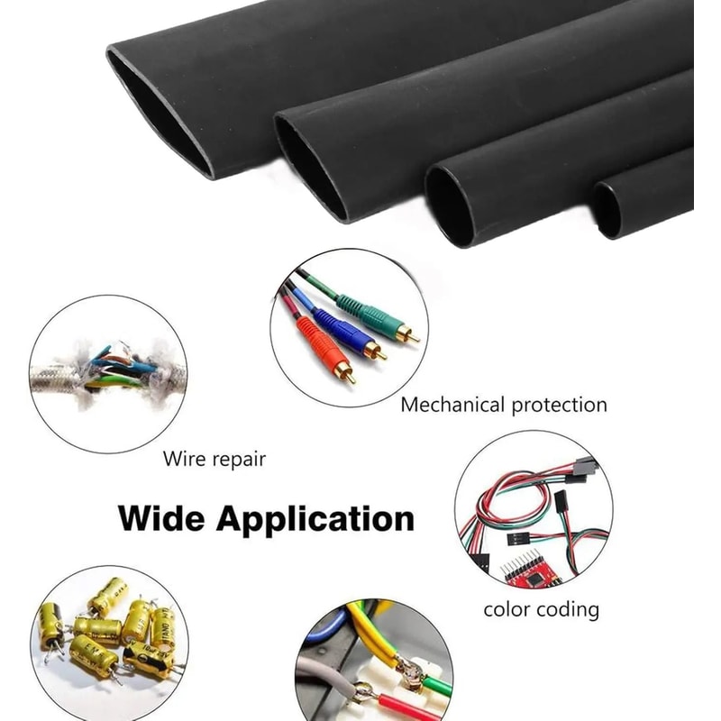 4 1 Adhesive Heat Shrink Tubing Waterproof Dual Wall Insulated Cable Protector GlueLined Wrap 5