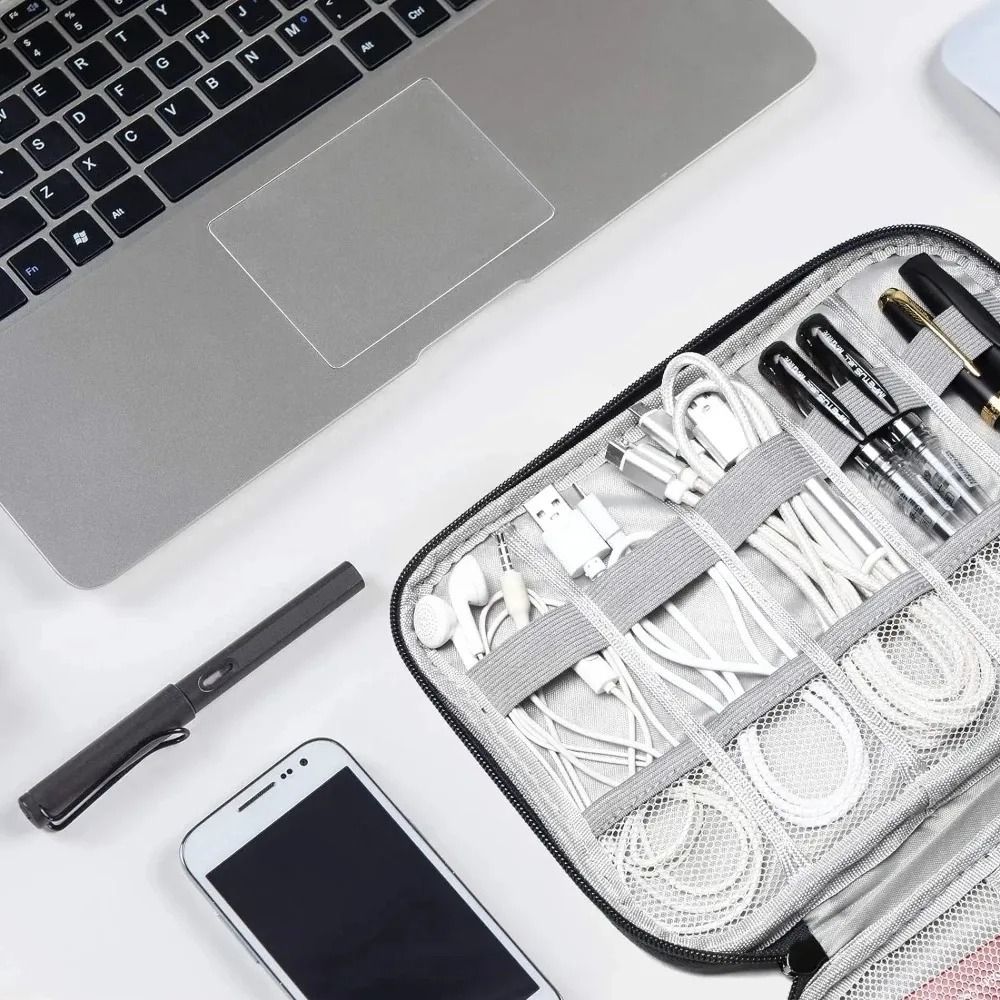 Portable Electronic Accessory Organizer HighPerformance Waterproof Travel Bag For USB Data Cables 2