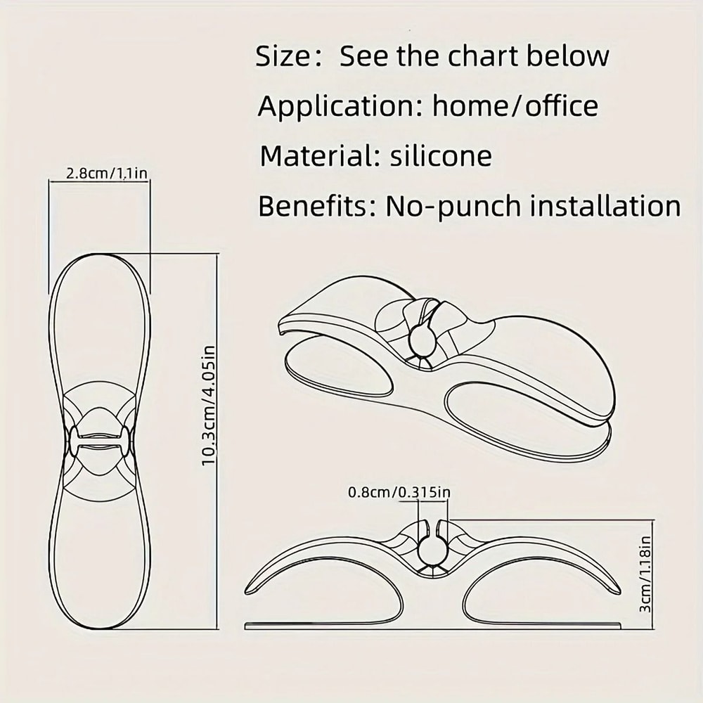 Appliance Cord Organizer Wall Sticker HighPerformance Winding Holder Adhesive Cable Clip Set 1