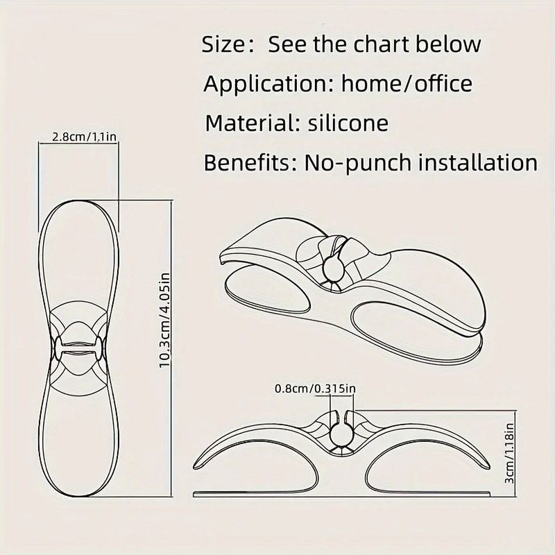 Appliance Cord Organizer Wall Sticker HighPerformance Winding Holder Adhesive Cable Clip Set 1
