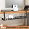 Retractable UnderDesk Wire Management Tray HighPerformance NoDrilling Metal Storage Rack For Home 7