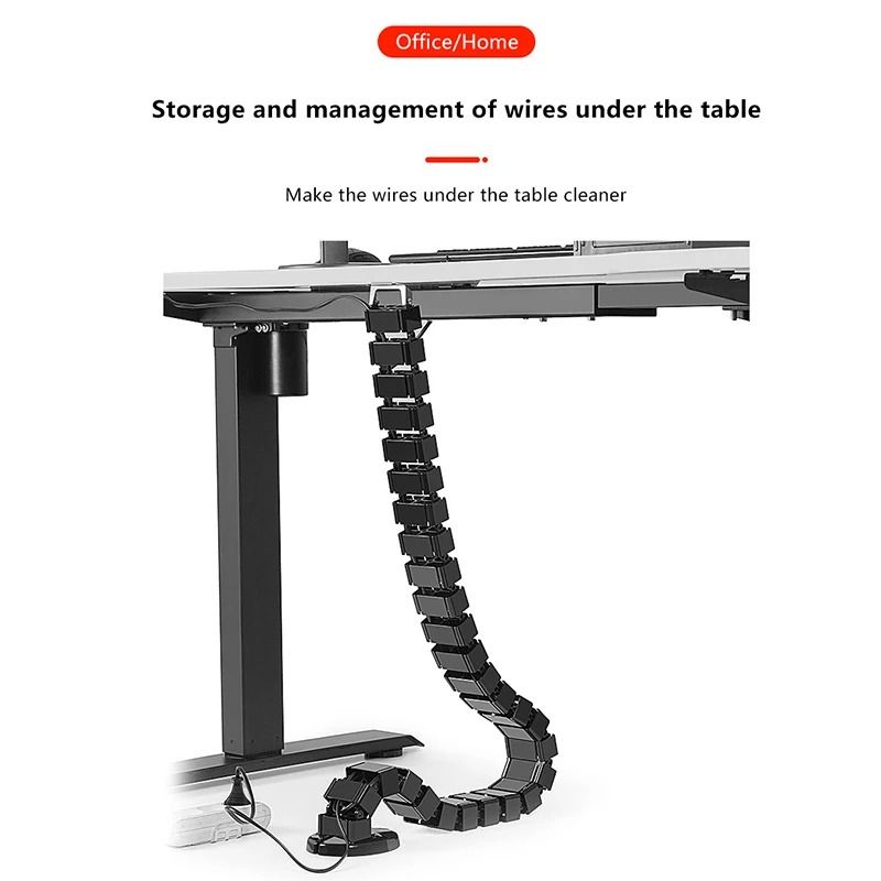 78cm Workplace Cable Spinal Cord HighPerformance UnderDesk Snake Wire Defense Pipe 1