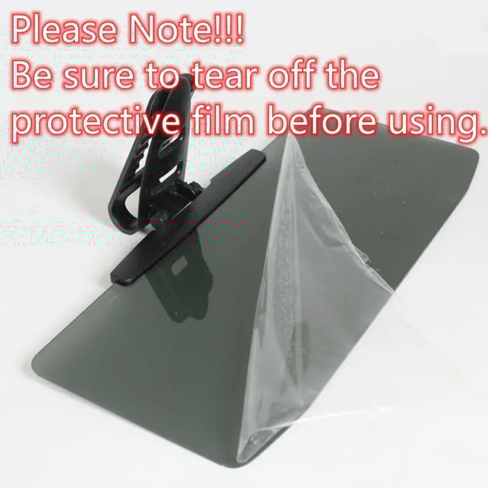 Car AntiGlare Visor Mirror For Clearer Vision Less Eye Strain Safer Driving 12