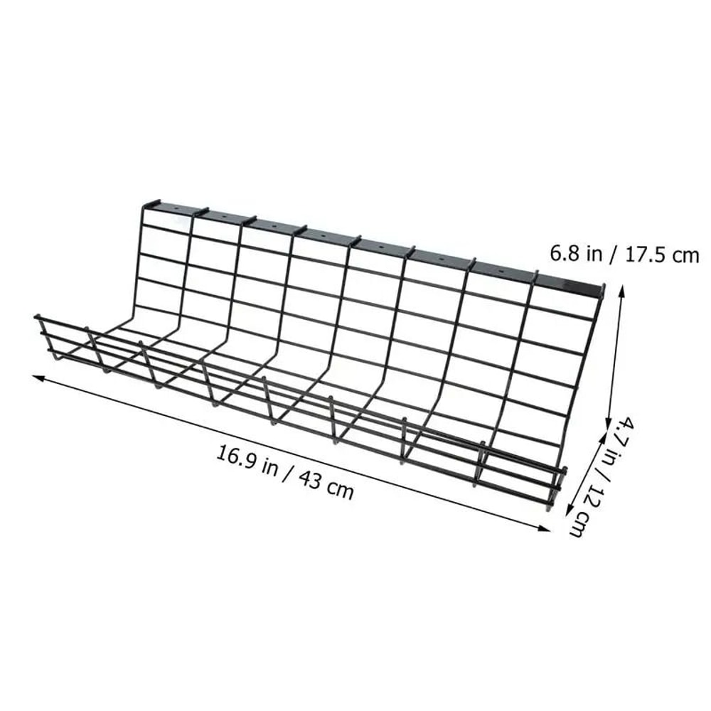 UnderDesk Wire Management Shelf HighPerformance Cable Management Tray HeavyDuty Cord Organizer Ra 12