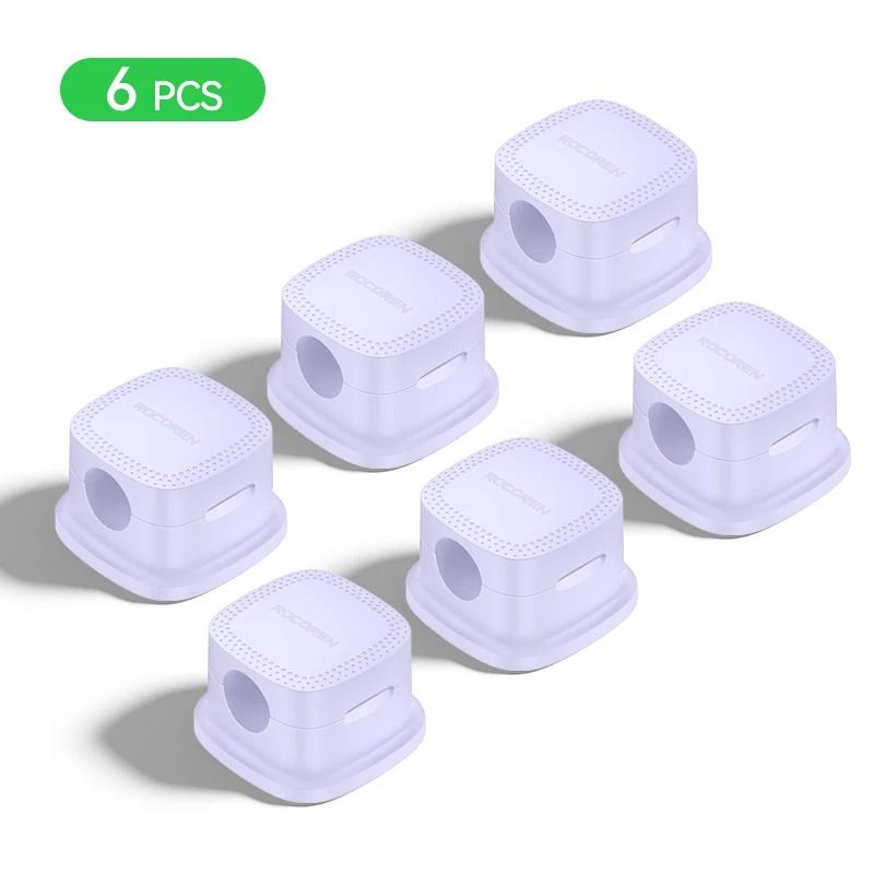 Rocoren Magnetic Cable Organizer HighPerformance Adjustable Cord Holder Stable UnderDesk Wire Kee 9