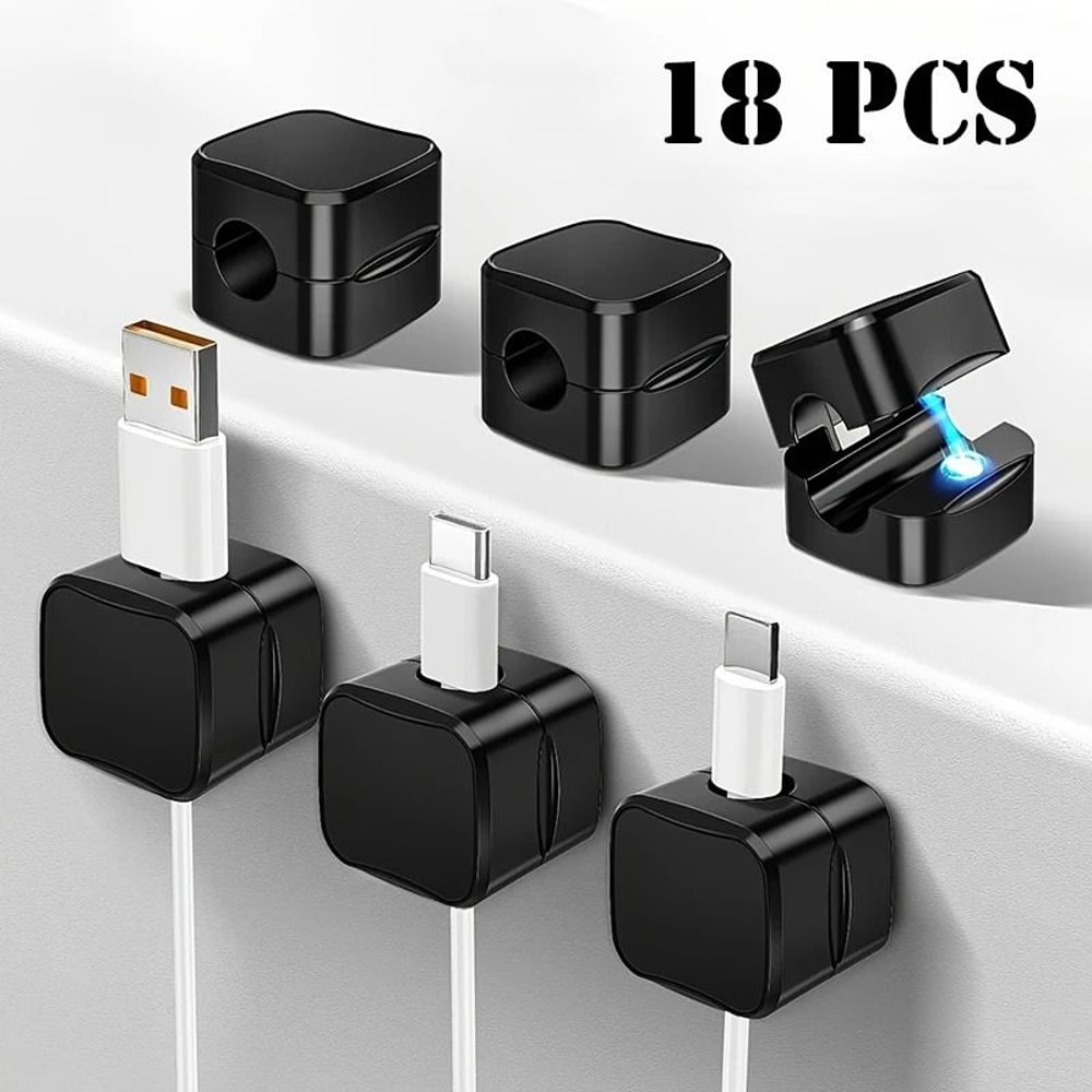 Magnetic Cable Organizer Clips HighPerformance NonSlip Wire Organizer Stable Cord Fixing For Desk 0