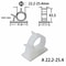 10Piece Desktop Cable Organizer HighPerformance White USB Winder Desktop Tidy Clips For Headphone 9