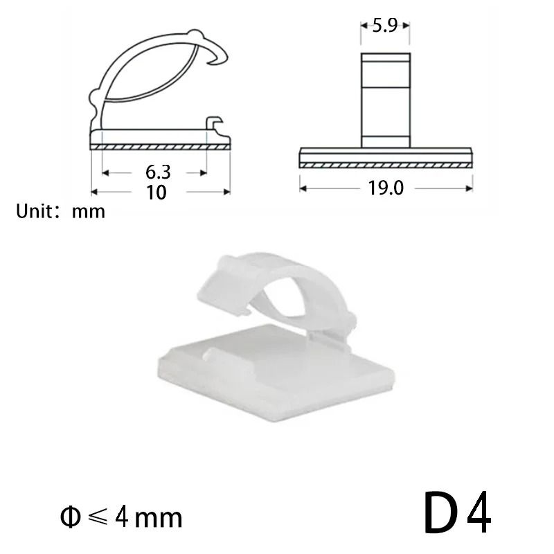 10Piece Desktop Cable Organizer HighPerformance White USB Winder Desktop Tidy Clips For Headphone 18
