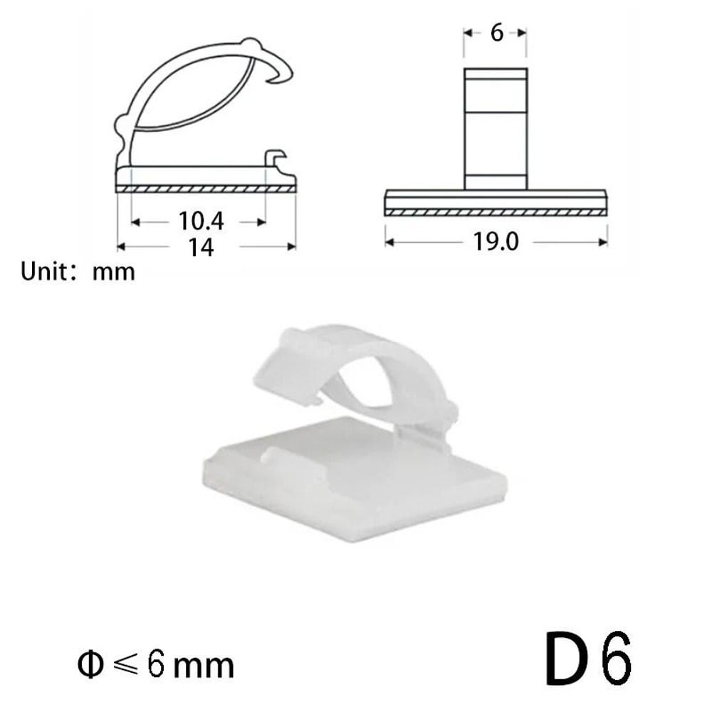 10Piece Desktop Cable Organizer HighPerformance White USB Winder Desktop Tidy Clips For Headphone 19