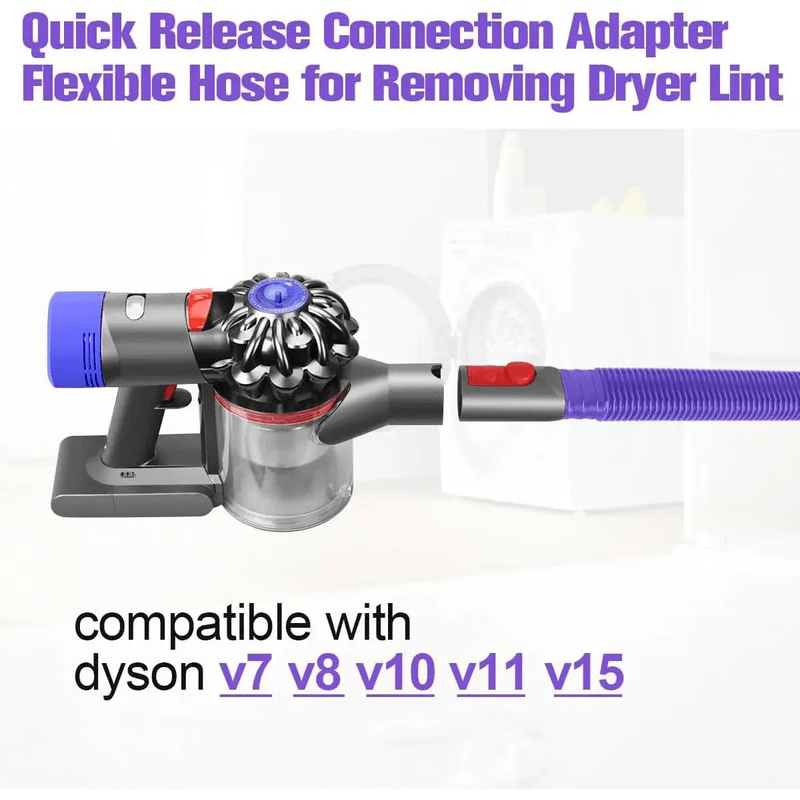 Dryer Vent Cleaner Kit Vacuum Attachment for Deep Lint Removal & Safer Airflow