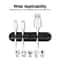 5Piece Silicone Cable Cord Organizer HighPerformance USB Winder SelfAdhesive Management Clips For 2