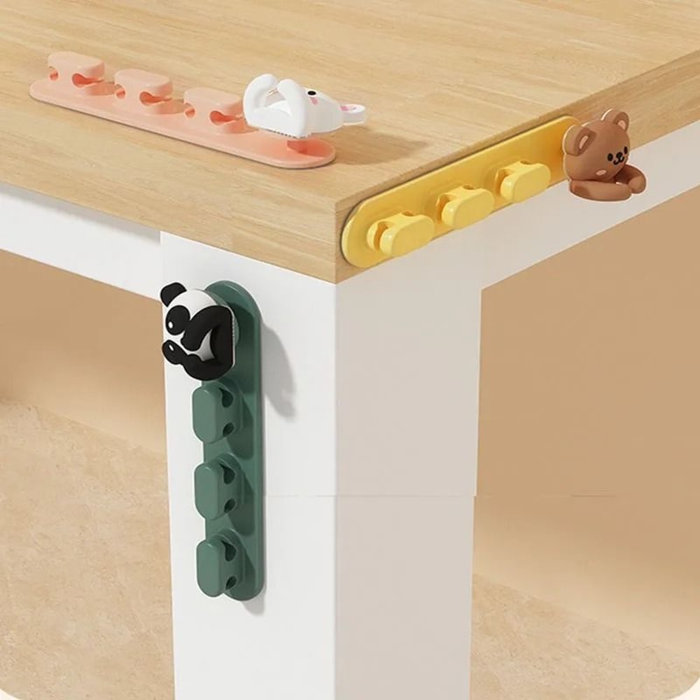 ZMLXQ05 Cute Cable Holder HighPerformance Desktop Tidy Organizer Flexible Table Cord Protector 5