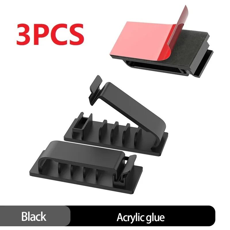 MultiSlot Silicone Cable Organizer HighPerformance SelfAdhesive Wire Holder For Home Office 7