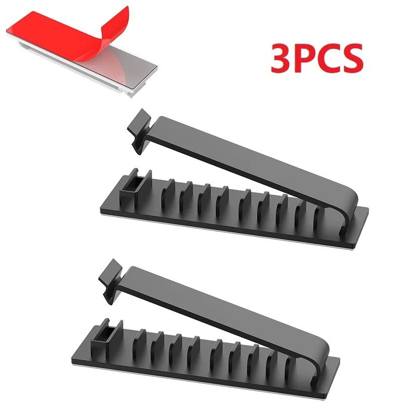 MultiSlot Silicone Cable Organizer HighPerformance SelfAdhesive Wire Holder For Home Office 12