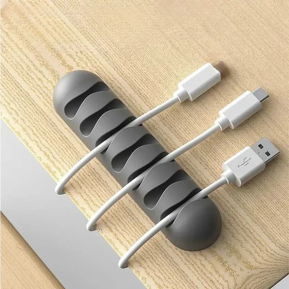 Smart Silicone Cable Holder HighPerformance Flexible Wire Organizer Network Cord Management Clip 1
