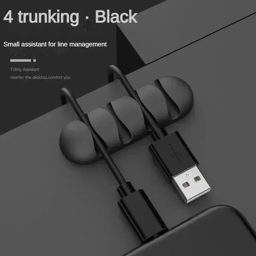 Smart Silicone Cable Holder HighPerformance Flexible Wire Organizer Network Cord Management Clip 8