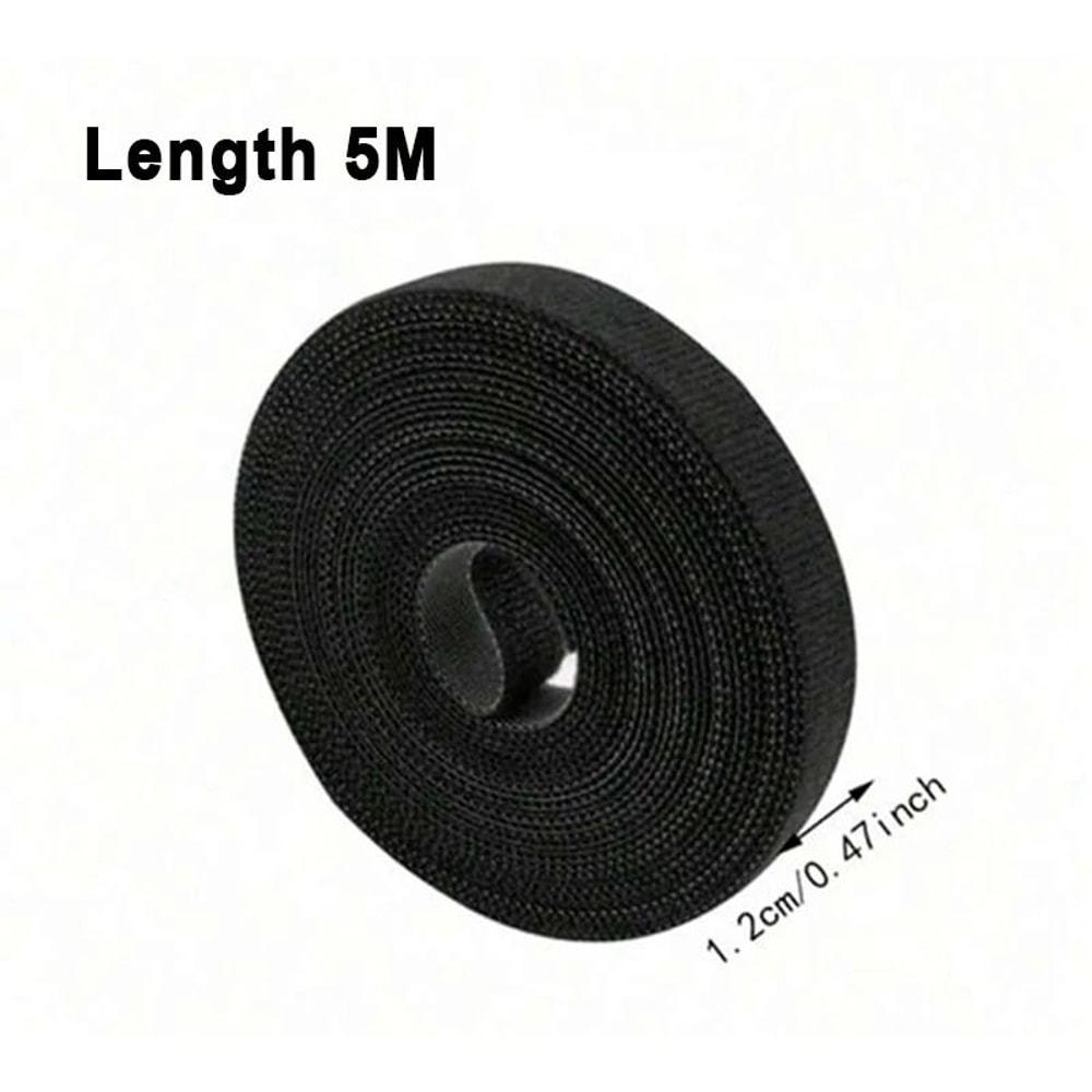 5M Reusable Cable Organizer HighPerformance FreeCut Fastening Tape For Professional Desk Wire Stor 1