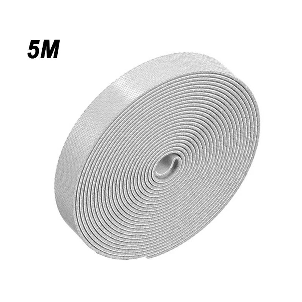 5M Reusable Cable Organizer HighPerformance FreeCut Fastening Tape For Professional Desk Wire Stor 6