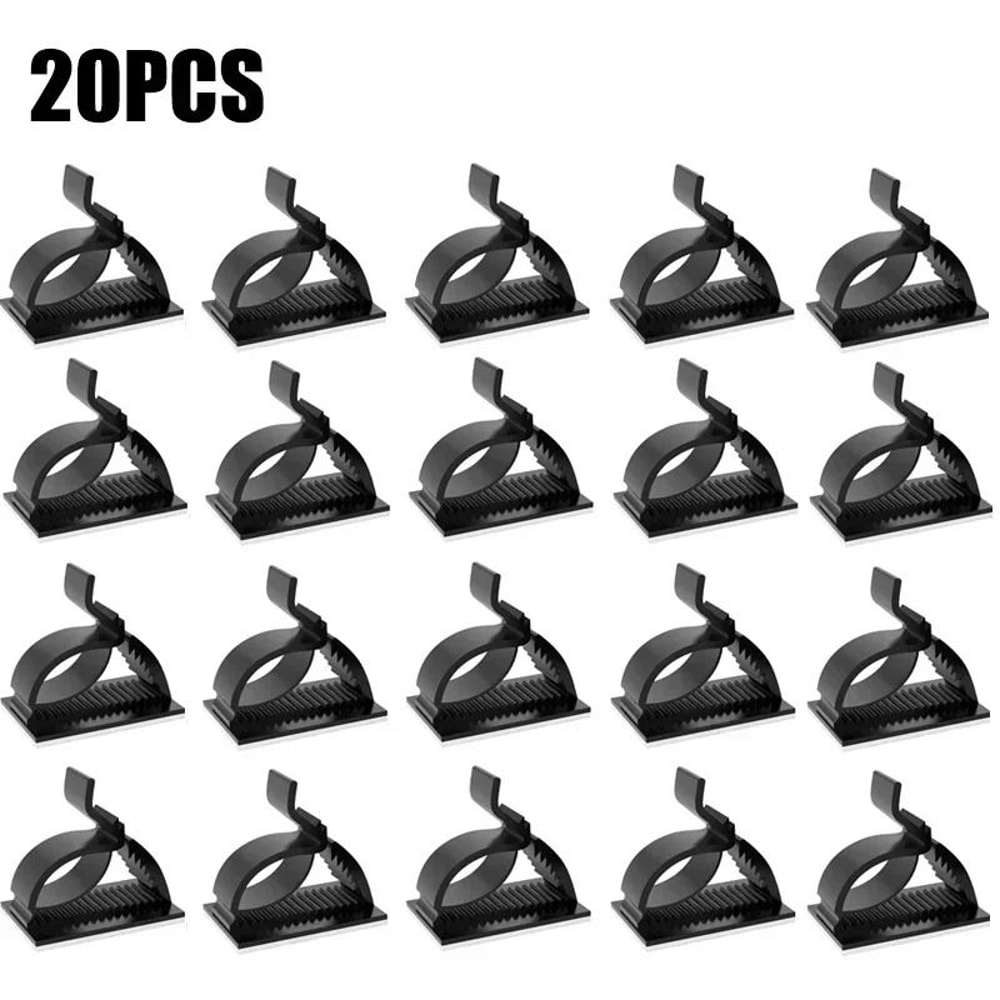 Universal Adjustable SelfAdhesive Cable Clips HighPerformance Wire Clamps For Desk Car Management 9