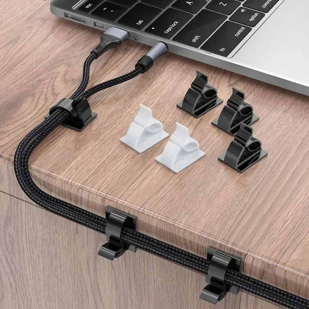 Universal Adjustable SelfAdhesive Cable Clips HighPerformance Wire Clamps For Desk Car Management 1