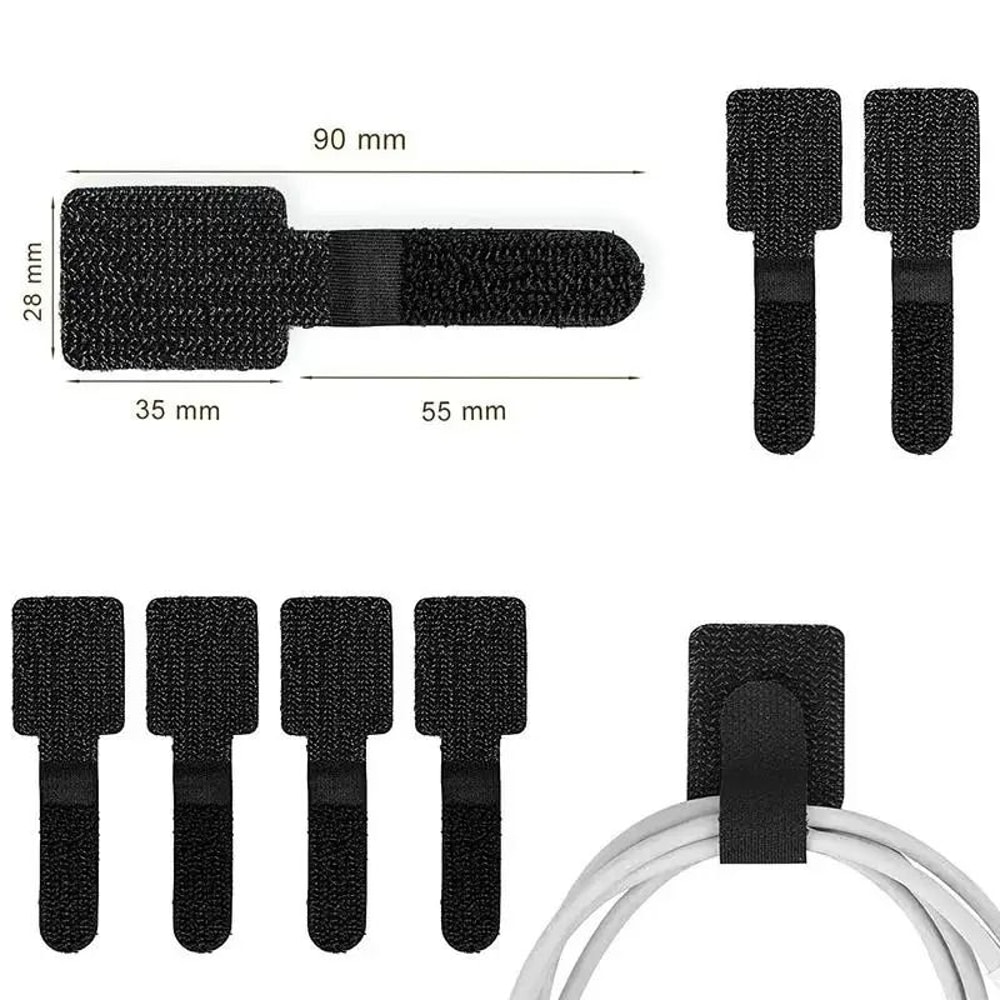Reusable Adhesive Cable Ties HighPerformance Adjustable Cord Organizer Straps For Desk Management 2
