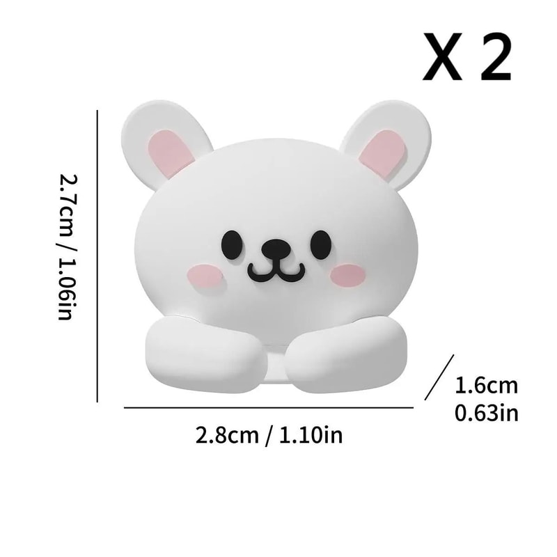 WORTHBUY Cute Desktop Cable Managers HighPerformance SelfAdhesive USB Cord Clips Desk Accessories 8