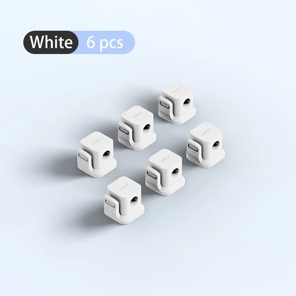 PZOZ Desktop Cable Management Clips HighPerformance 6PC NonSlip Cord Holder And Wire Protector 5