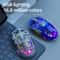 A2 Transparent RGB Bluetooth Mouse HighPerformance Wireless DualMode Digital Display Mouse 2
